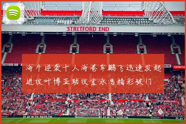 海牛逆袭十人海港牟鹏飞迅速发起进攻叶博亚助攻金永浩精彩破门